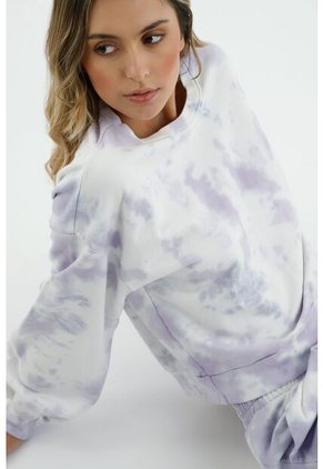 Buzo Morado Tie Dye Para Mujer