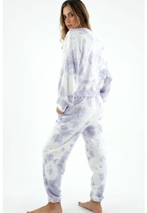 Buzo Morado Tie Dye Para Mujer