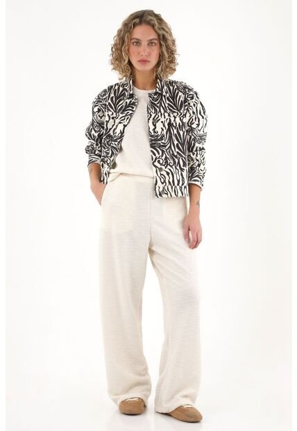 Topmark Pantalón Bota Recta Crudo Para Mujer