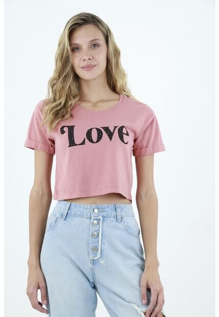 Camiseta Rosada Para Mujer