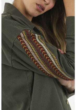 Chaqueta Verde Para Mujer