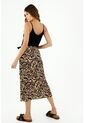 Falda Midi Para Mujer Animal Print de topmark