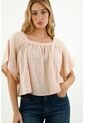 Camisa Con Escote Cuadrado Crudo Para Mujer de topmark
