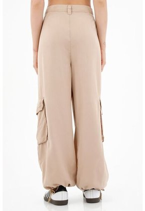 Topmark Pantalón Recto Café Para Mujer