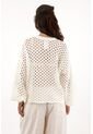 Topmark Buzo Tejido De Silueta Amplia Crudo Para Mujer de topmark