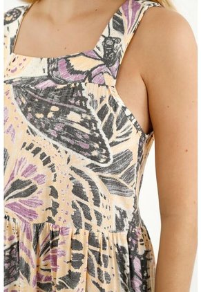 Vestido Largo Estampado Para Mujer