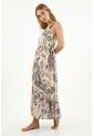 Vestido Largo Estampado Para Mujer de topmark