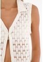 Topmark Chaleco Con Encaje Crudo Para Mujer de topmark
