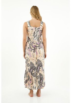 Vestido Largo Estampado Para Mujer