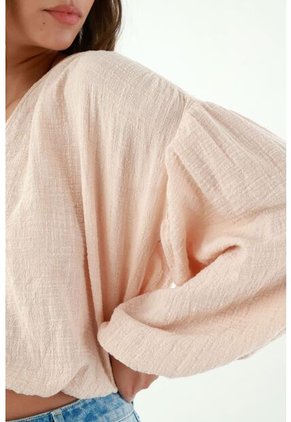 Camisa Manga Bombacha Para Mujer