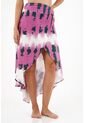 Falda Morada Con Estampado Para Mujer de topmark