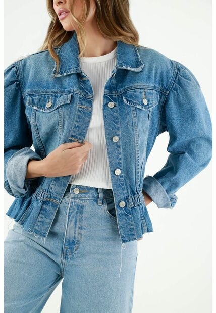 Chaqueta Azul Para Mujer