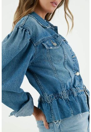 Chaqueta Azul Para Mujer