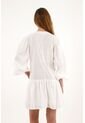 Topmark Vestido Crudo Corto Manga Larga Para Mujer de topmark