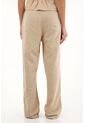 Topmark Pantalón Recto De Apariencia En Lino Café Para Mujer de topmark
