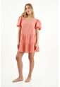 Topmark Vestido Naranja Con Cortes Para Mujer de topmark