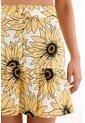 Topmark Falda Corta Con Estampado De Girasoles Y Bolero Para Mujer de topmark