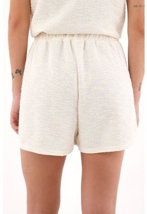 Topmark Short De Tela Con Textura Crudo Para Mujer