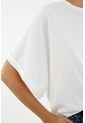 Camiseta Oversize Blanca Para Mujer de topmark