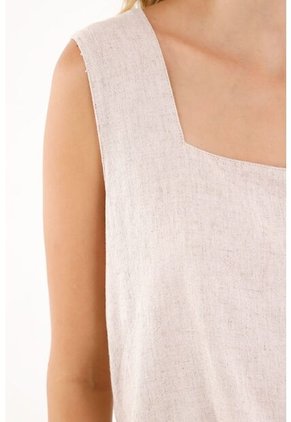 Camisa Tipo Crop Top Crudo Para Mujer