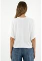 Camiseta Oversize Blanca Para Mujer de topmark