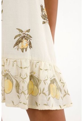 Topmark Vestido Corto Estampado Con Bolero En Ruedo Para Mujer