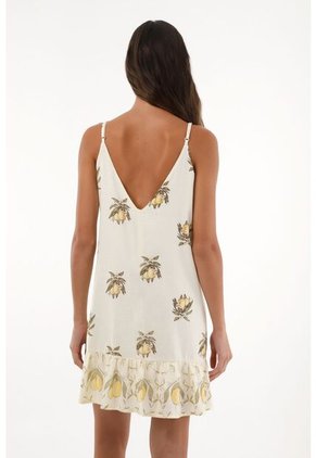 Topmark Vestido Corto Estampado Con Bolero En Ruedo Para Mujer