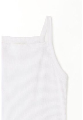 Topmark Camiseta Crop Ajustada Blanca Para Mujer