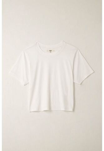 Topmark Camiseta Ajustada Acanalada Blanca Para Mujer topmark