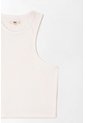Topmark Camiseta Tipo Crop Top Blanca Para Mujer de topmark