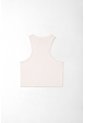 Topmark Camiseta Tipo Crop Top Blanca Para Mujer de topmark