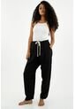 Pantalón Tipo Jogger Negro Para Mujer de topmark