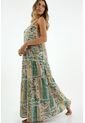 Vestido Largo Estampado Para Mujer de topmark