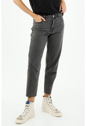 Jean Mom Fit Negro Para Mujer