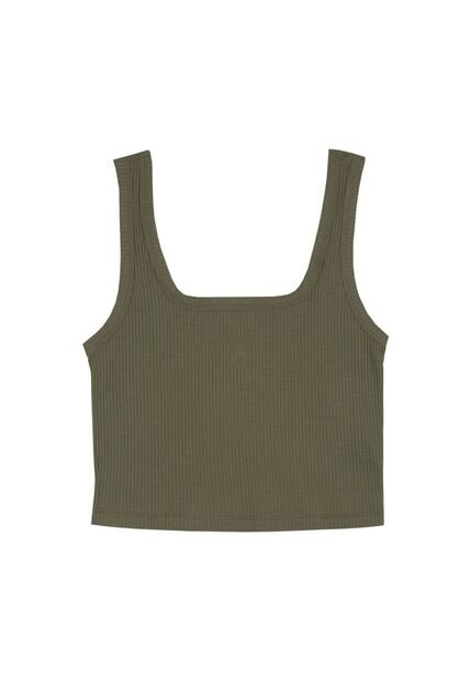 Topmark Camiseta Verde Manga Sisa Para Mujer