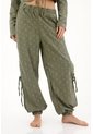 Topmark Pantalón Jogger Bordado Verde Para Mujer de topmark