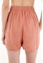 Topmark Bermuda Con Bordado En Ruedo Naranja Para Mujer de topmark