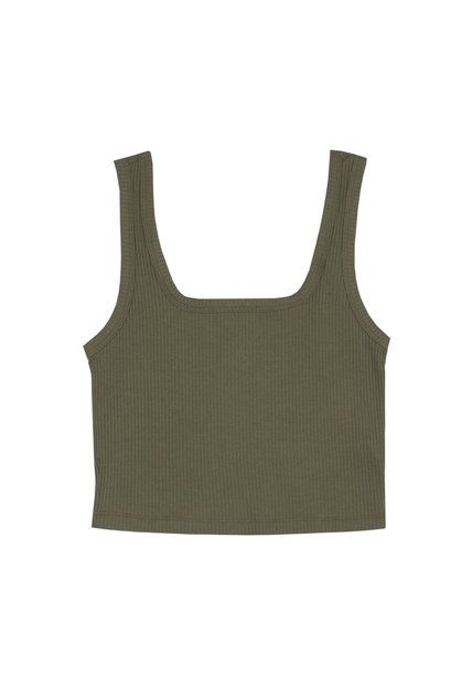 Topmark Camiseta Verde Manga Sisa Para Mujer