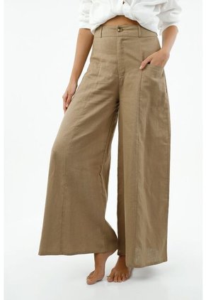 Pantalón Café Para Mujer