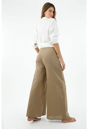 Pantalón Café Para Mujer