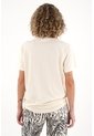 Topmark Camiseta Con Detalle Anudado Crudo Para Mujer de topmark