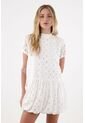 Topmark Vestido Con Ojalillo Crudo Para Mujer de topmark