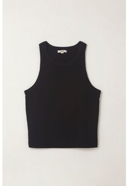 Topmark Camiseta Manga Sisa Negra Para Mujer