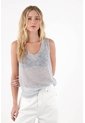 Topmark Camiseta Con Transparencia Azul Para Mujer de topmark