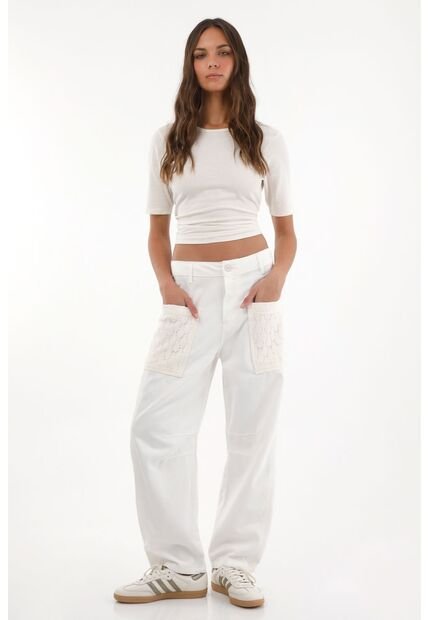 Topmark Pantalón Tipo Horseshoe Crudo Para Mujer