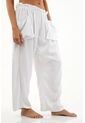 Topmark Pantalón Blanco Oversize Para Mujer de topmark