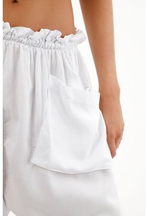 Topmark Pantalón Blanco Oversize Para Mujer
