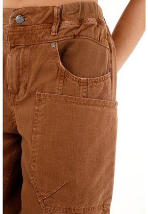 Topmark Pantalón Tiro Medio Con Teñido Overdye Para Mujer