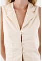 Topmark Chaleco En Lino Con Botones Para Mujer de topmark