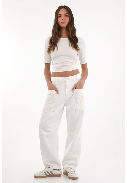 Topmark Pantalón Tipo Horseshoe Crudo Para Mujer